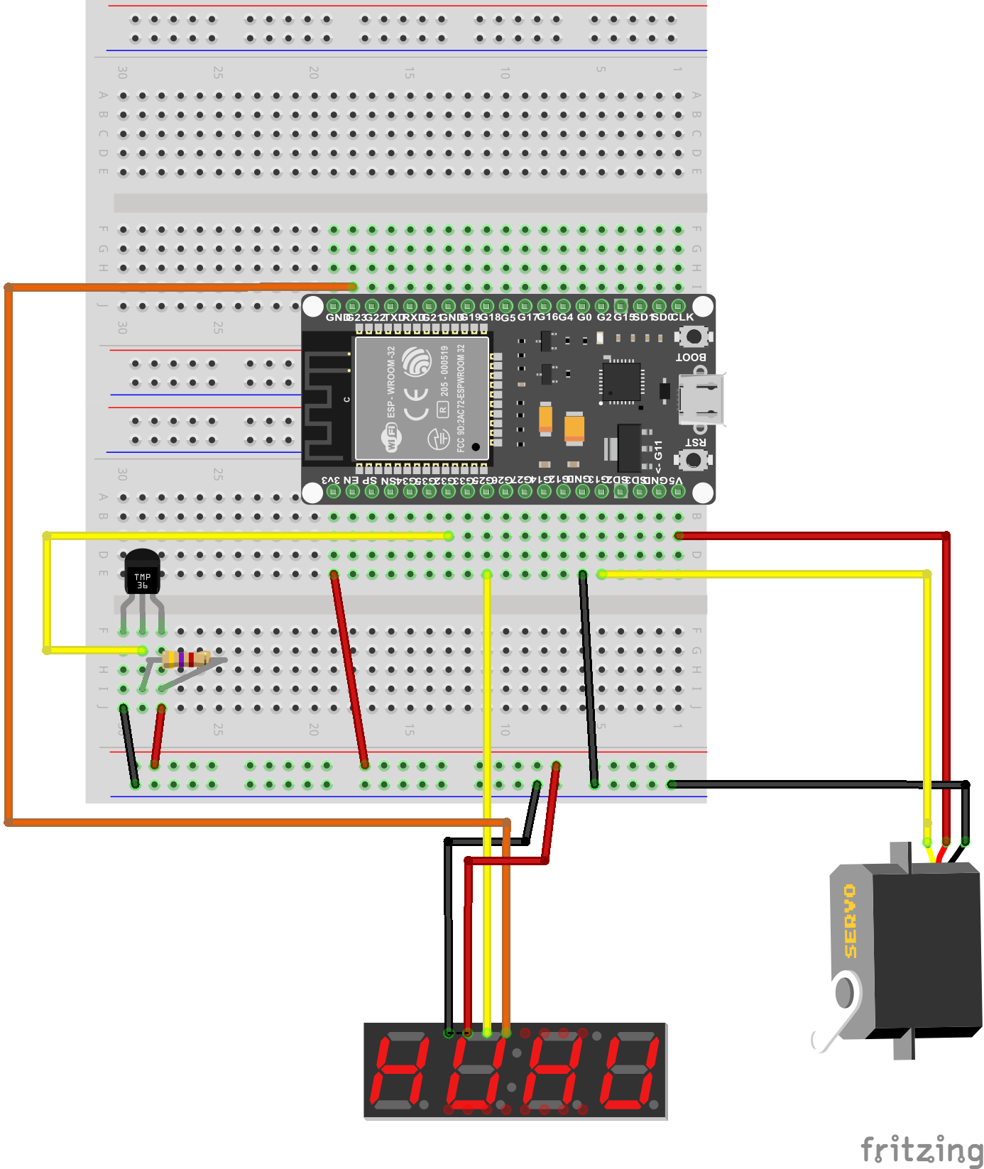 Abbildung 1: Anordnung der Bauelemente für T1-Monitoring