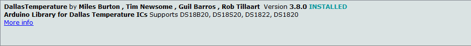 Abbildung 2: DallasTemperature Bibliothek