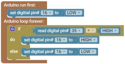 Program Button LED on off