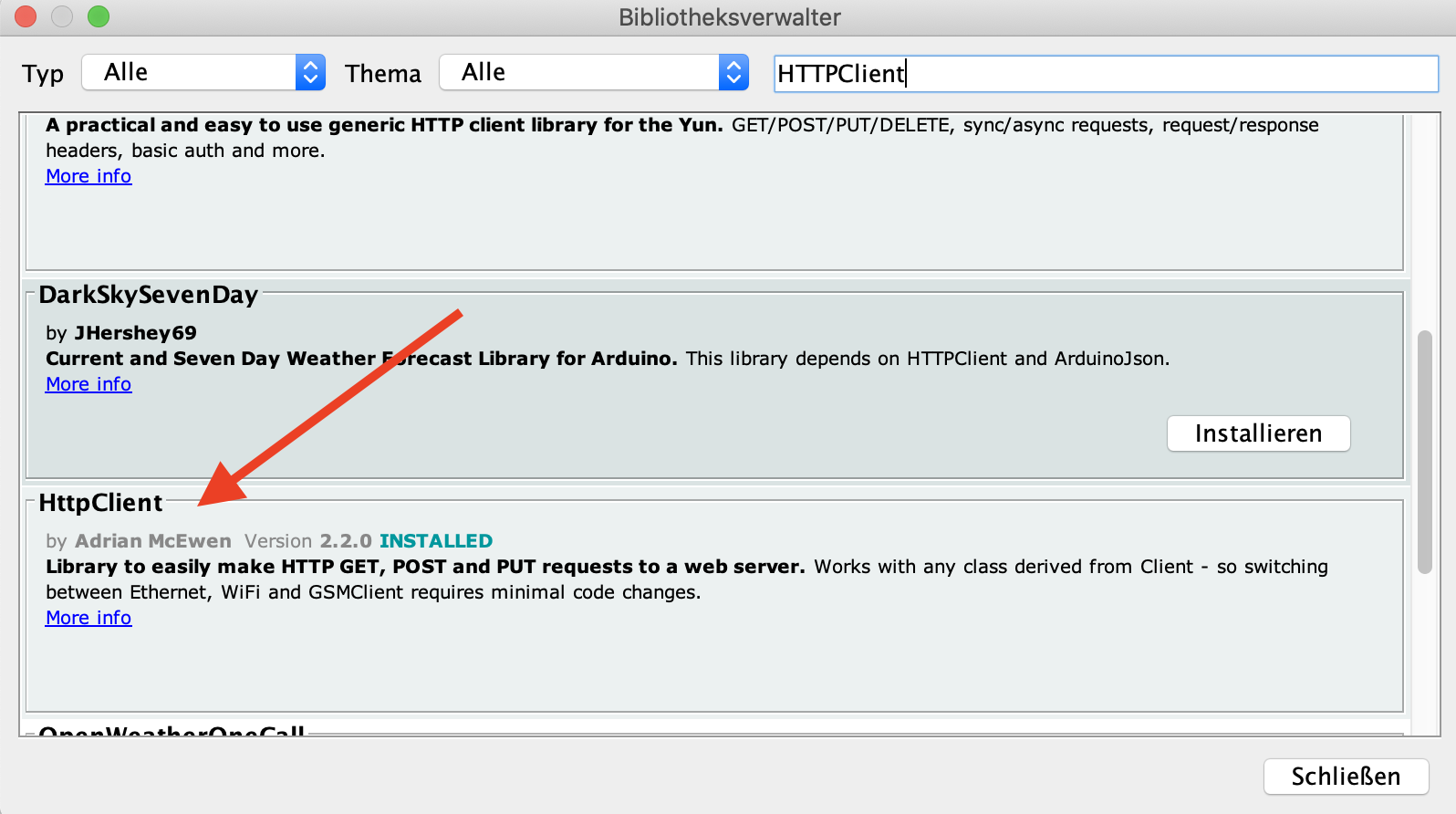 HTTPClient Bibliothek 