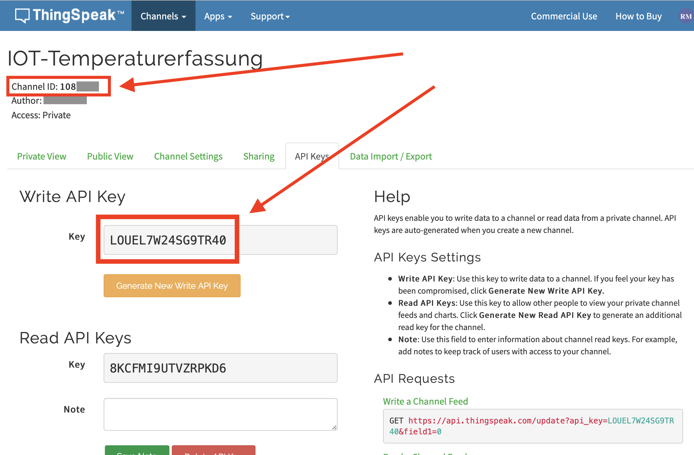 ThingSpeak Daten Quelle: BBS2 WOB