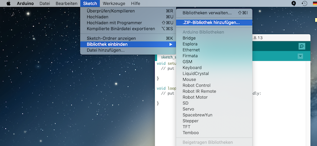 Pixy2 Zip Bibliothek hinzufügen