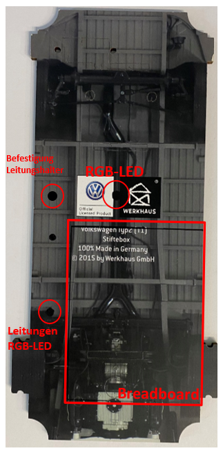 Bild des vollständig geplanten Unterbodens