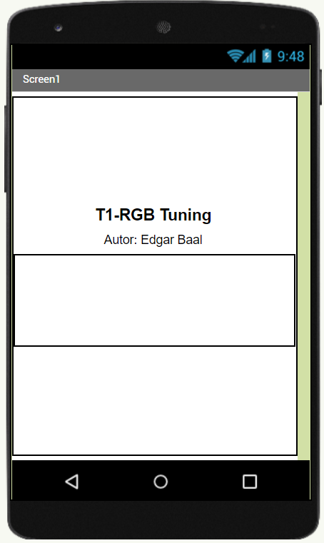 Verbindungsscreen mit Labels
