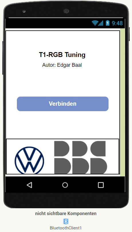 Fertiger Verbindungsscreen